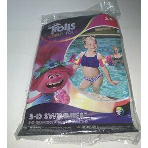 SwimWays Trolls World Tour 3-D Swimmies Swim Arm Bands Beach Pool